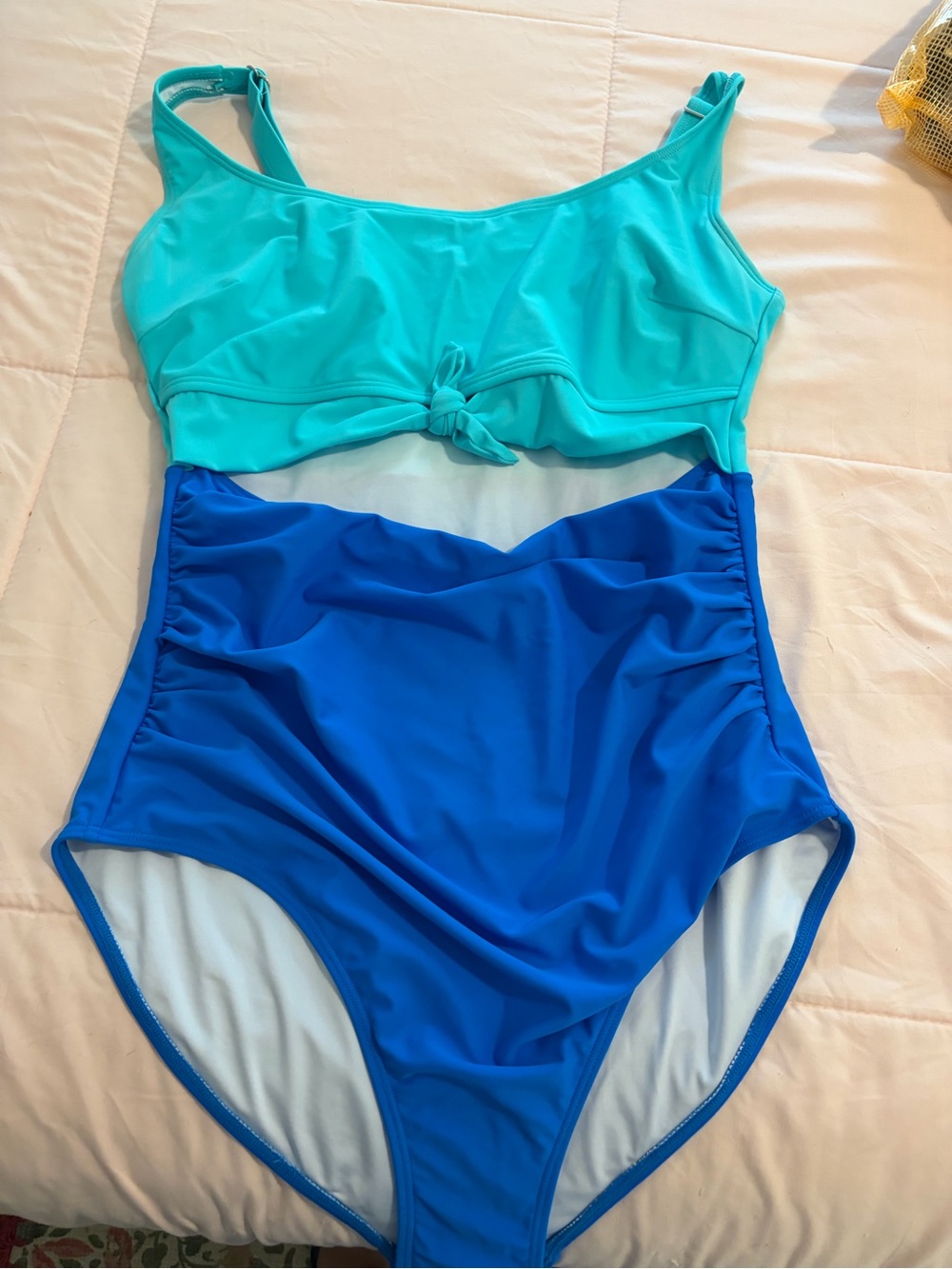 Eomenie Blue cutout swim suit